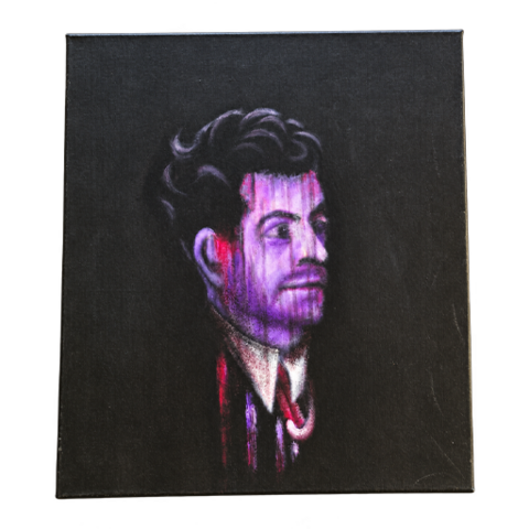 Georg Elser in Gefangenschaft der Gestapo- Gemälde von Dieter Brändle
